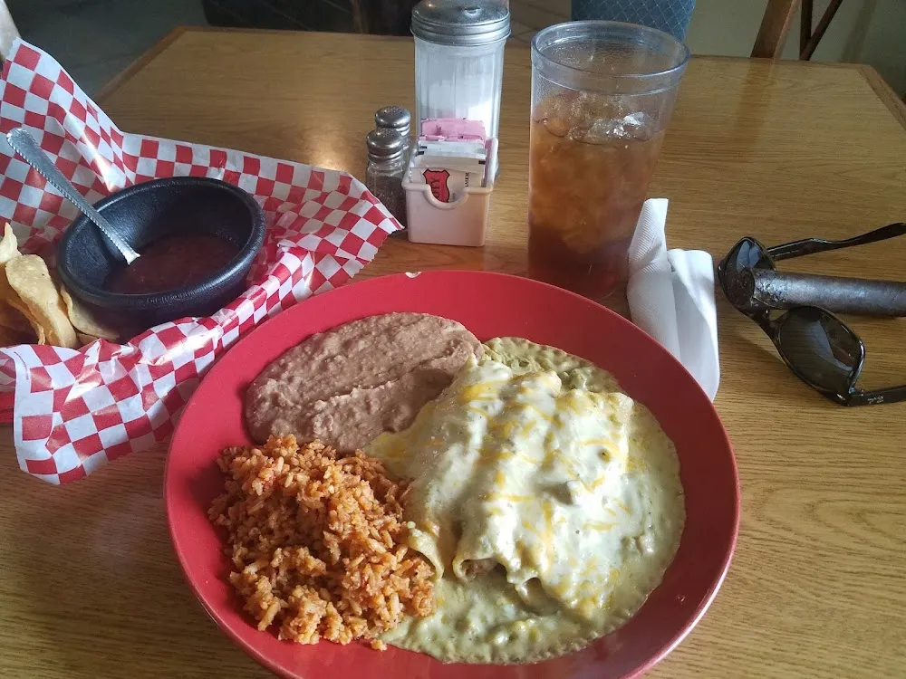 Green Chile Chicken Enchiladas